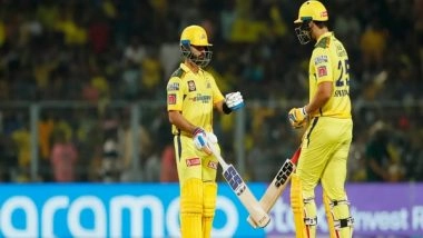 Sports News | IPL 2023: Fifties from Conway, Rahane, Dube Guide CSK to Mammoth Total of 235/4 Against KKR
