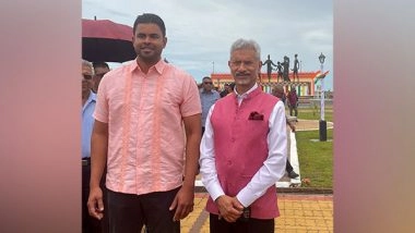 World News | Jaishankar Visits Monument of Indian Arrival in Guyana's Berbice