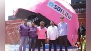 Business News | SBI Life Insurance and Rajasthan Royals Franchise Unveils a Larger-than-life 'helmet' Installation at Sawai Mansingh Stadium, Jaipur