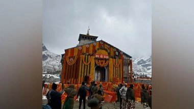 India News | Kedarnath Dham Decorated with 20 Quintals of Flowers, Doors to Open Today