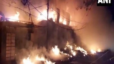 India News | Delhi: 4 Shops Gutted in Fire at Sarojini's Babu Market, No Casualty Reported