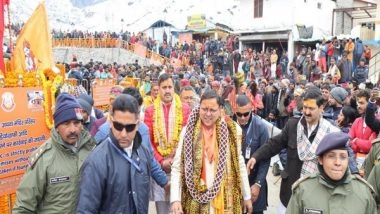 India News | Uttarakhand: CM Dhami Offers Prayers at Kedarnath Dham Temple
