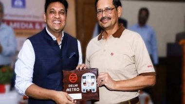 Business News | Anuj Dayal, Principal Executive Director (CC), Delhi Metro Felicitates Sarvesh Tiwari, Founder and MD, PR Professionals on National PR Day