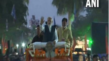 India News | PM Modi Holds Mega Roadshow in Daman