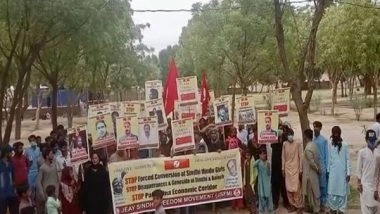 World News | Pakistan: Sindhis Hold Protest Rally Against Forced Conversions of Hindu Girls, CPEC