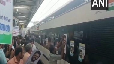 India News | Posters of Congress MP Pasted on Kerala's Vande Bharat Train, RPF Registers Case