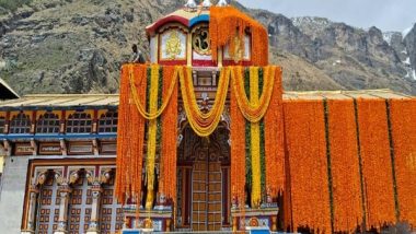 Uttarakhand: Decorated With 15 Quintals of Flowers Badrinath Dham Portals To Open on April 27