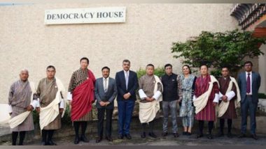 World News | Indian Delegation Led by Chief Election Commissioner Rajiv Kumar Visits Bhutan