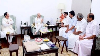 India News | AIADMK Leaders Call on Amit Shah, Nadda to Discuss Political Situation in Tamil Nadu