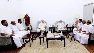 India News | AIADMK Delegation Calls on Amit Shah, JP Nadda in Delhi