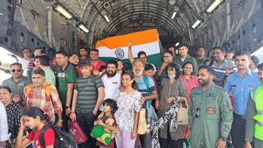 World News | Another Operation Kaveri Flight Arrives in Mumbai with 246 Indians on Board
