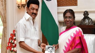 Tamil Nadu CM MK Stalin Meets President Droupadi Murmu in Delhi, Invites Her To Inaugurate Hospital in Chennai