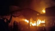 India News | Andhra Pradesh: Fire Breaks out in Boat Manufacturing Unit, 40 Boats Gutted