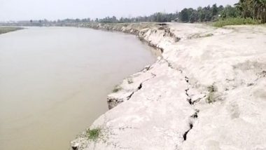 India News | Assam: Morigaon Villagers Face Erosion Threat from Brahmaputra, Urge Govt to Complete Embankment Work