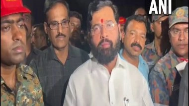 India News | Bhiwandi Building Collapse: 12 People Rescued, Maharashtra CM Visits Incident Site