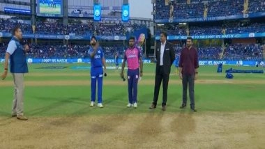 Sports News | IPL 2023: Rajasthan Royals Win Toss, Opt to Bat Against Mumbai Indians