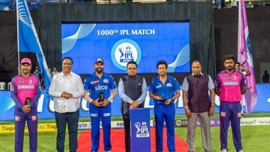 Sports News | Stars of IPL 2008, MI-RR Skippers Felicitated at Ceremony on Tournament's 1000th Match