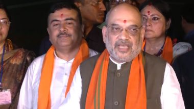 Lok Sabha Elections 2024: 'BJP Will Win More Than 35 Seats in West Bengal, Modi Ji Will Become PM Again With More Than 300 Seats', Says Amit Shah (Watch Video)