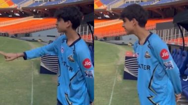 'True Reflection of Nehra Ji' Ashish Nehra's Son Arush Imitates Him, Acts Out What Gujarat Titans Head Coach Does During a Match (Watch Video)