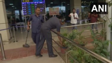 Patna Airport in Bihar Receives Bomb Threat, Security Officials Conduct Search Operation (Watch Video)