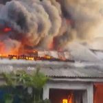 Bihar Fire: Massive Blaze Erupts at Refined Oil Storage Godown in Patna, Dousing Operation Underway (Watch Video)