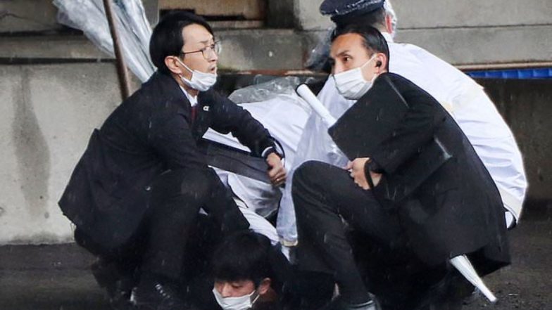 Bomb Attack on Japan PM Fumio Kishida Latest Update: Japanese PM Unhurt After Blast Shakes Port He Was Visiting (Watch Video)