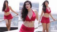 Charu Asopa Sets Temperature Soaring in Red Bikini Top and Skimpy Skirt (Watch Video)