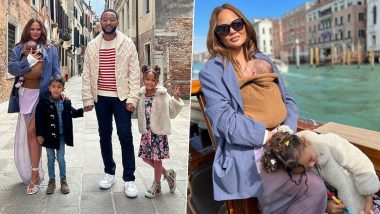 Chrissy Teigen, John Legend and Their Three Kids Ring in Easter 2023 in Italy (View Pics)