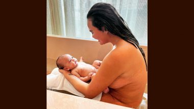 Chrissy Teigen Goes Nude With This Bath Time Pic With Baby Esti; Talks About ‘Body Positivity’ in This Viral Post!