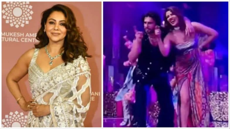 Gauri Khan Seen Vibing to Priyanka Chopra's Dance on 'Gallan Goodiyaan' With Ranveer Singh At NMACC Event (Watch Video)