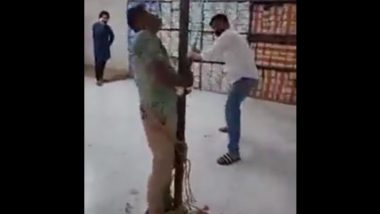 Uttar Pradesh Shocker: Manager Beaten to Death on Boss’ Orders for 'Theft' in Shahjahanpur, Video of Assault Goes Viral