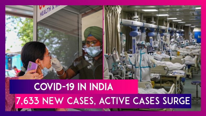 Covid-19 In India: 7,633 New Coronavirus Cases Recorded In Past 24 Hours; Active Cases Surge To 61,233