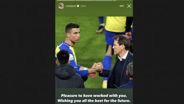 ‘Wishing You All the Best for the Future’ Cristiano Ronaldo Sends Message to Rudi Garcia After His Departure As Al-Nassr Head Coach