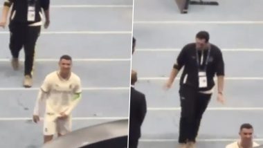 Cristiano Ronaldo Appears to Make Obscene Gesture Towards Fans Chanting Lionel Messi's Name After Al-Nassr's Defeat, Club Issues Clarification