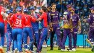 IPL 2023 Delhi Capitals vs Kolkata Knight Riders Free Live Streaming Online on JioCinema: Get TV Channel Telecast Details of DC vs KKR T20 Cricket Match on Star Sports