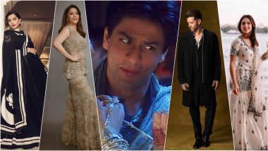 Shah Rukh Khan in Black Sherwani, Madhuri Dixit in Jacket-Gharara Pants – For Eid 2023, Take a Cue From Bollywood Celebrities To Glam Up Your Festive Outfit