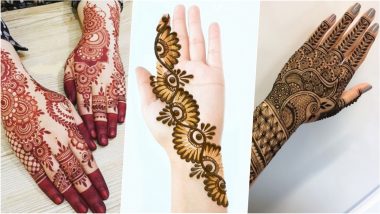 Eid Mehndi Designs 2023: Beautiful Arabic Mehndi Patterns and Henna Designs to Apply on Hands For Eid ul-Fitr Celebrations