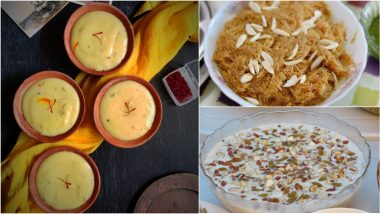 Eid ul-Fitr 2023 Dessert Recipes: From Sheer Khurma to Khoya Kulfi; 5 Traditional Eid Sweets That You Must Try