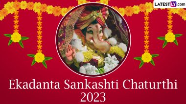 Ekadanta Sankashti Chaturthi 2023 Date, Moonrise Timings and Significance: Everything To Know About the Auspicious Festival Dedicated to Lord Ganesha