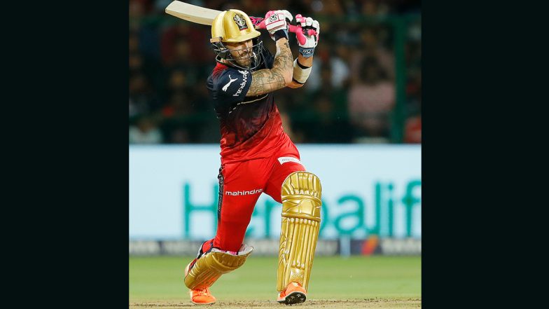 Longest Six of IPL 2023: Faf Du Plessis Hits Massive '115 Meter' Six Off Ravi Bishnoi During RCB vs LSG IPL 2023 Match (Watch Video)