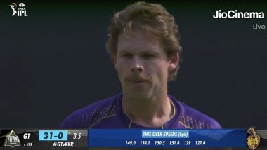 Fastest Ball of IPL 2023: Lockie Ferguson Clocks 154.1 kph During GT vs KKR