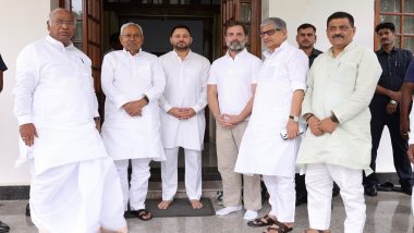 Opposition Unity in Making Ahead of Lok Sabha Elections 2024 As Congress Chief Mallikarjun Kharge Meets Nitish Kumar and Tejashwi Yadav (See Pics and Video)