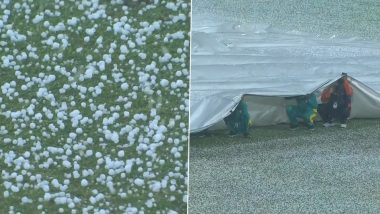 Hailstorm Stops Play in Pakistan vs New Zealand 4th T20I at Rawalpindi