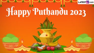 Puthandu 2023 Wishes, Tamil New Year HD Images & Varusha Pirappu Greetings: WhatsApp Stickers, Facebook Status, Images and Wallpapers for Puthuvarudam