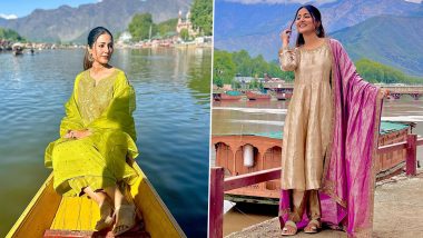 Hina Khan Is 'Kashmir Ki Kali' As Poses in Ethnic Outfits on Occasion of Eid (View Pics)