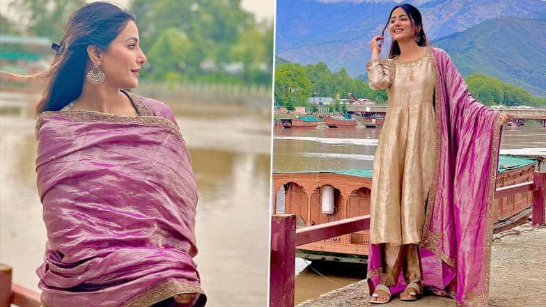 Hina Khan Wishes Eid Mubarak to All As She Celebrates the Auspicious Occasion in ‘Jannat-e-Kashmir’ (View Pics)