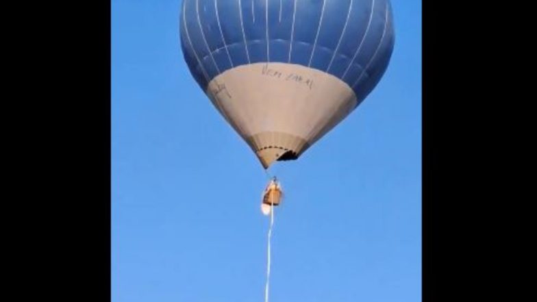 Hot Air Balloon Catches Fire in Mid-Air In Mexico, Two Dead, One Injured (Watch Video)