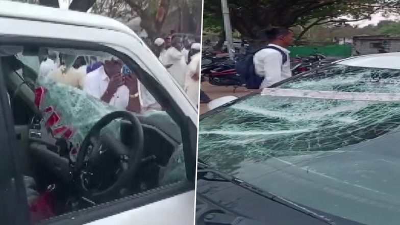 Karnataka Assembly Elections 2023: Section 144 Imposed in Yadgir District After Congress and BJP Workers Clash, Pelt Stones At Each Other (See Pics)