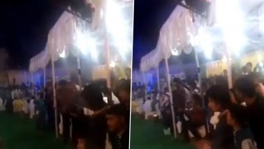 Atiq Ahmed’s Brother, Son and Others Continuously Fire Shots in Air At Wedding Ceremony, Viral Video Surfaces