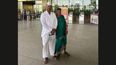 Maharashtra Assembly Deputy Speaker Narhari Zirwal Leaves for Japan With Wife as Part of Study Tour of Legislators, Photo of Couple in Simple Attire Goes Viral